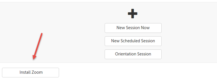 Install Zoom button