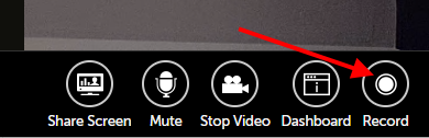 Recording button